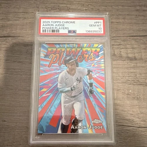 2025 Topps Chrome Power Players Aaron Judge PP-1 New York Yankees PSA 10