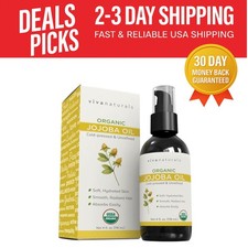 Organic Jojoba Oil, 4 Fl Oz - Ideal for Hydration, DIY Skincare Hair Care