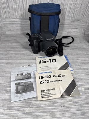 Olympus IS-10 Film Camera (28-110 mm) 35mm Point and Shoot  Tested - With Bag