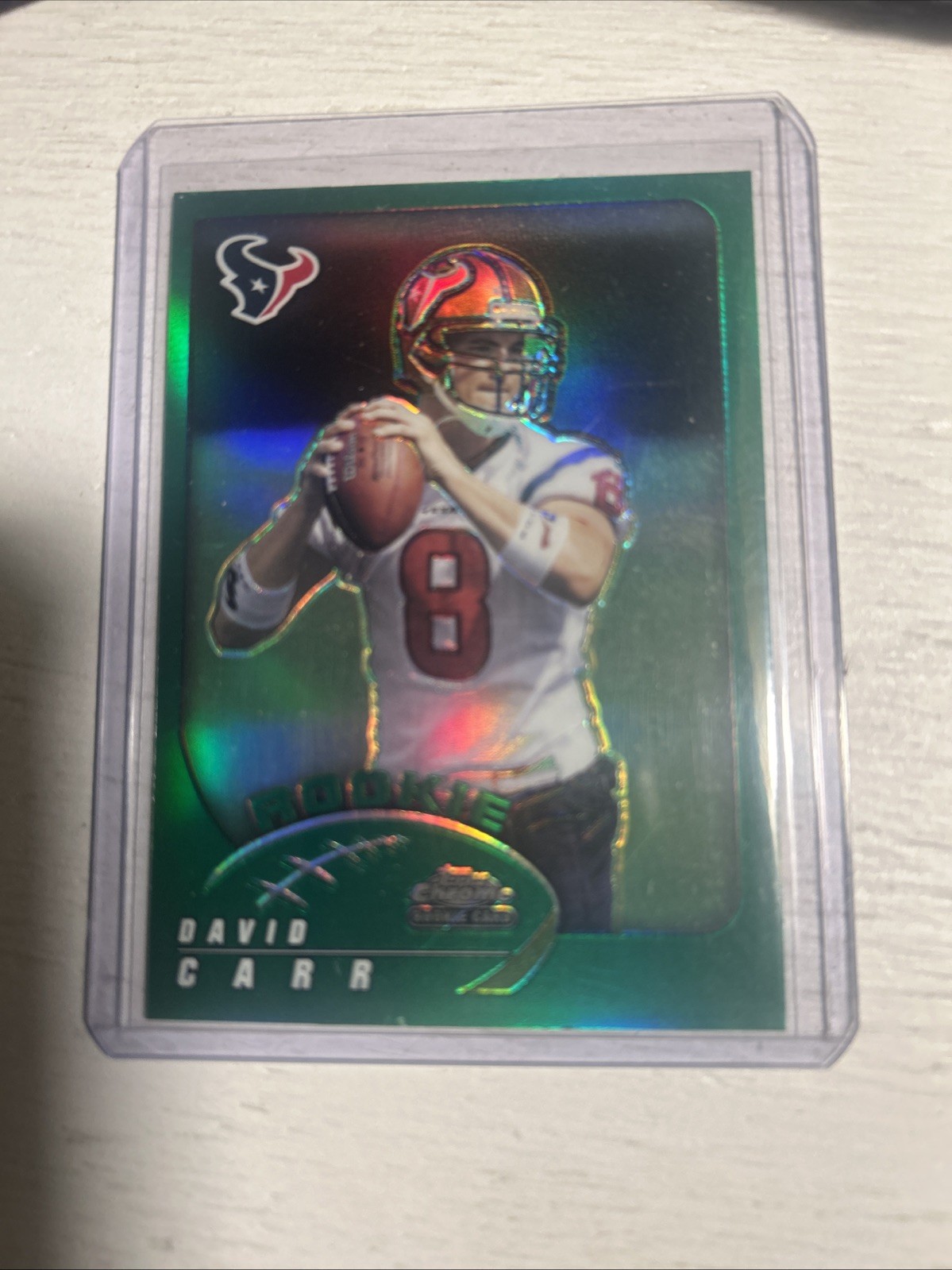 2002 Topps Chrome - Rookie Refractor David Carr #166 (RC)