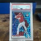 2021 Panini Mosaic Mike Trout #103 Reactive Blue Prizm PSA 10