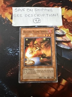 1x Raging Flame Sprite Random Sets/Edition/Rarität Yugioh! Karten Kombiversand!