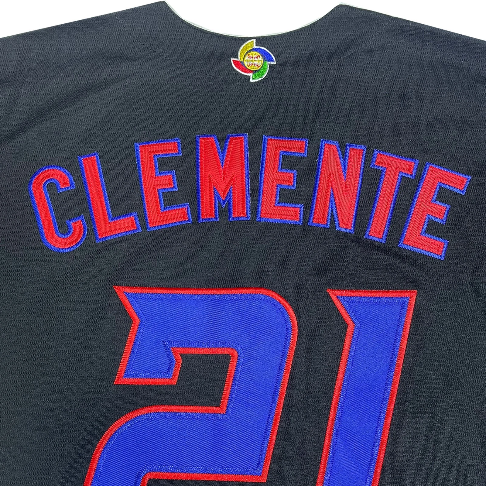 #21 Roberto Clemente Puerto Rico Black Baseball Jersey Shirt Stitched