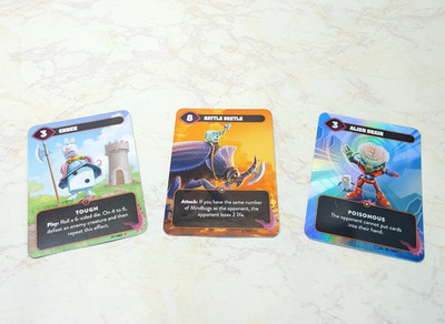 MindBug Promo Cards Chuck Battle Beetle and Alien Brain New for Board Game