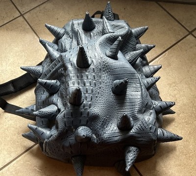 MadPax Spiketus Rex Pactor Dinosaur Backpack Reptile Spikes Full Size Blue Gray