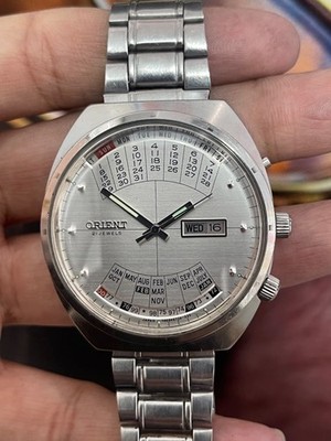 vintage Orient College watch Perpetual Multi Year Calendar Automatic 21 jewels