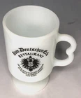 Chicago Zum Deutschen Eck German Restaurant Alpine Coffee Mug milk Glass Vintage