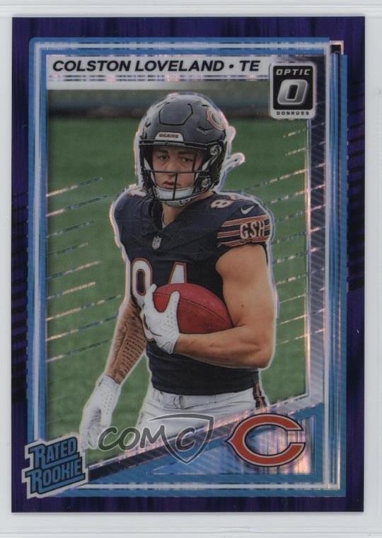 Colston Loveland Panini Donruss Optic #204 Purple Shock