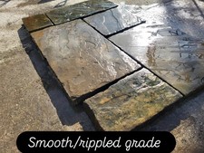 Smooth Rippled Grade Reclaimed Yorkstone Paving Flags Slabs Flags Quality