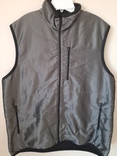 Men's LRG Silver/Black Puffer Vest Stand-Up Collar by Powder Blu-USA Made-NEW