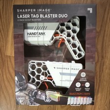 Sharper Image Laser Tag Blaster Duo 2-Pack Handtank 1017331 Lights Sounds