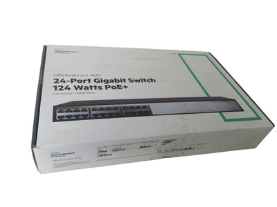 HPE OfficeConnect 1420 24G PoE+ Switch 24 Port 12 PoE+ JH019A - Free shipping