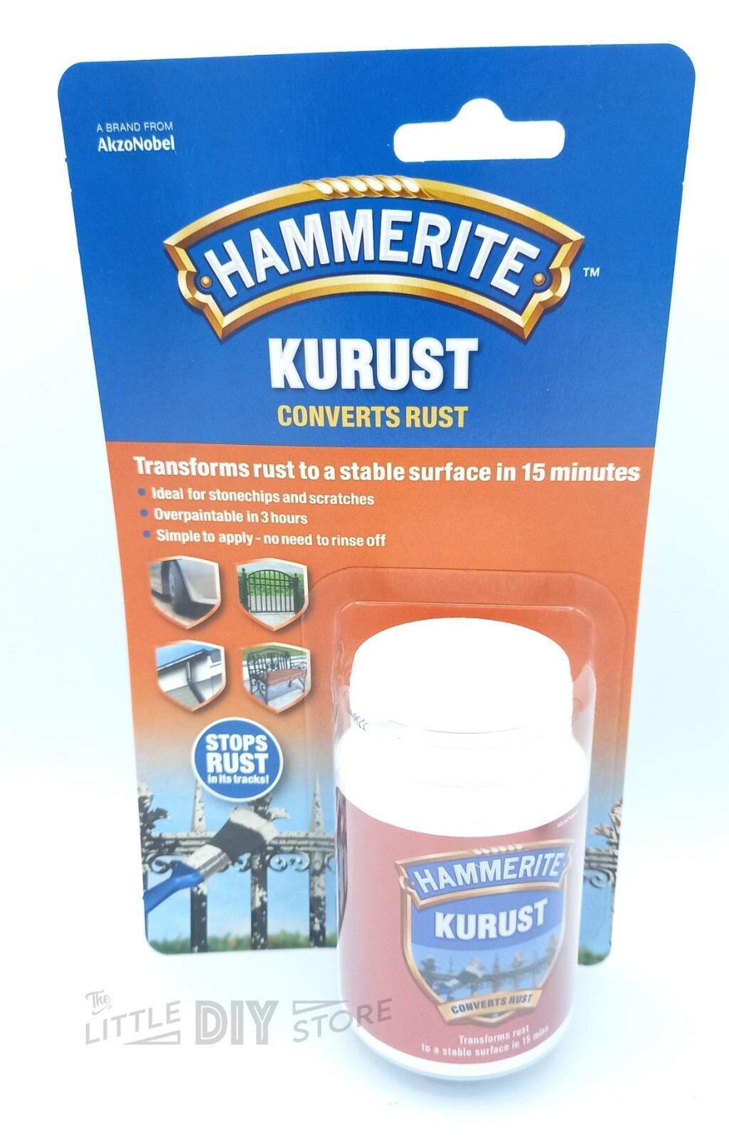 Hammerite Kurust Rust Killer Metal Rust Converter Rust Treatment Gel 90ml