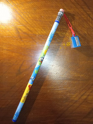 Walt Disney Disneyland Paris jumbo giant large pencil w/ sharpener 37.5cm c.2001