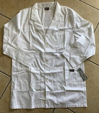 Scrubzone By Landau Unisex White Long Sleeve Notch Collar Lab Coat Size: LG A3