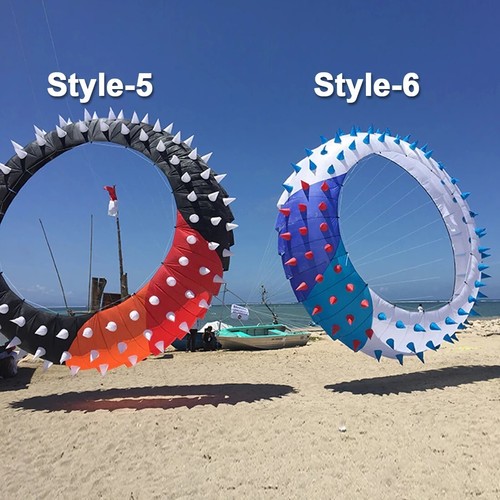 9KM 5m Spiky Bol Kite Line Laundry Kite Soft Inflatable 30D Ripstop Nylon W/Bag - Picture 5 of 5