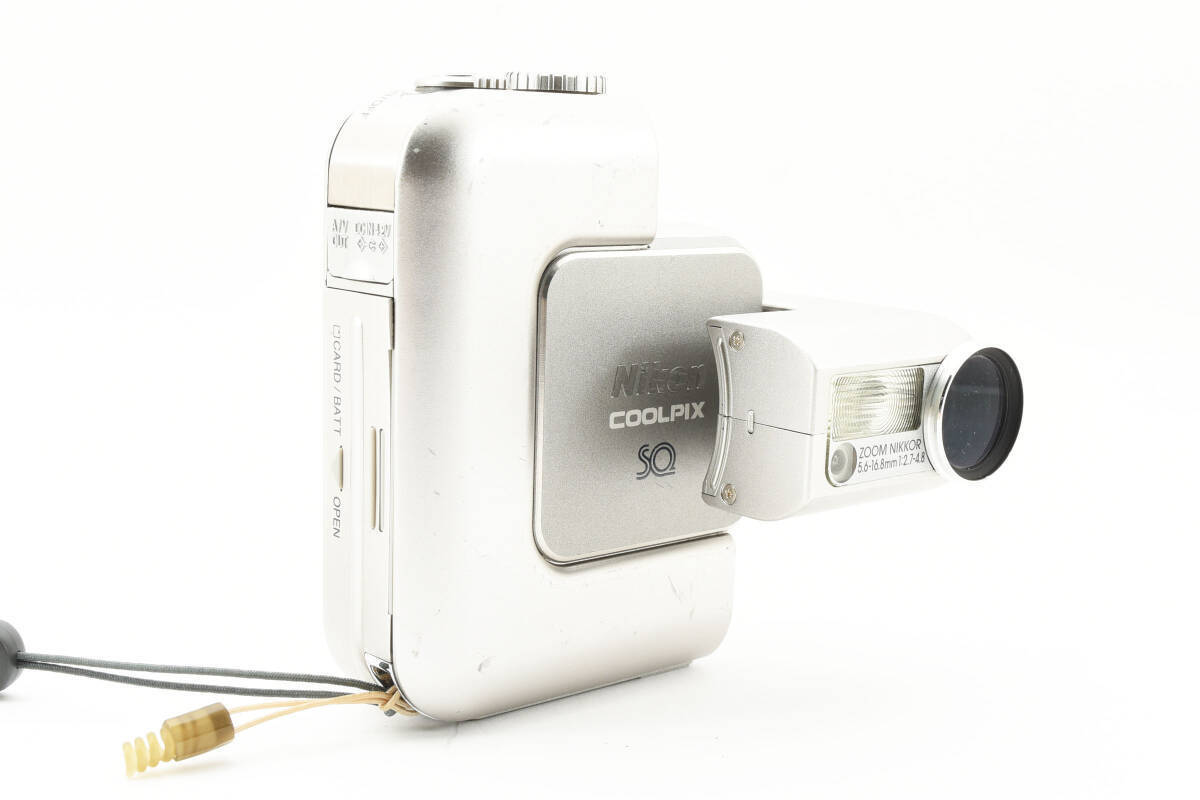 Nikon COOLPIX SQ Digital Compact Camera Square Silver Works Nikon COOLPIX SQ Digital Compact Camera Square Silver Works