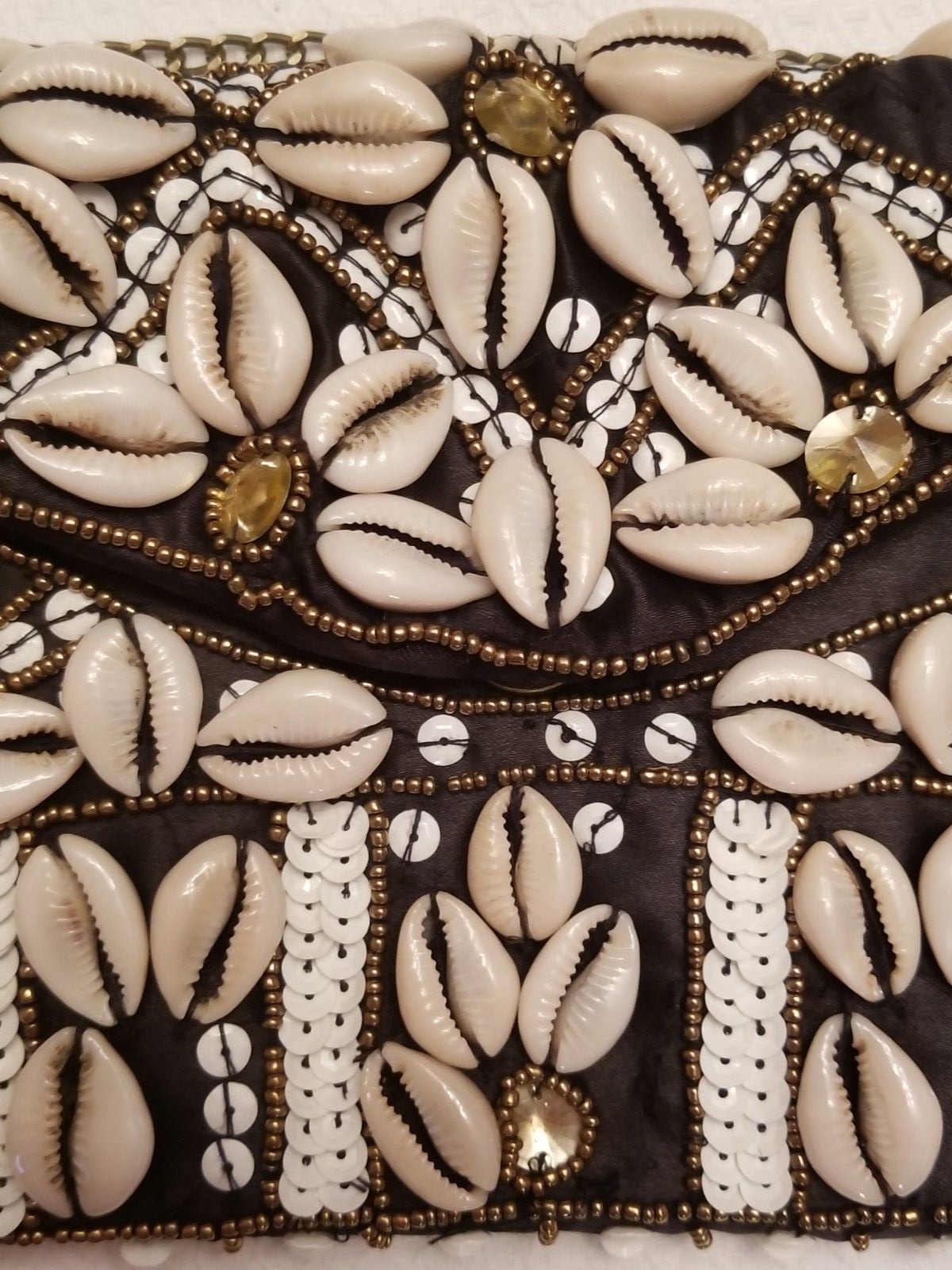 NWT Clements Ribeiro Designer Purse - Beads, Shells & Sequins ...