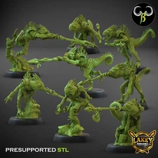 Nova Hunters Blowpipe | Lizardmen | 3D Printed Miniature | Clay Beast Creation |