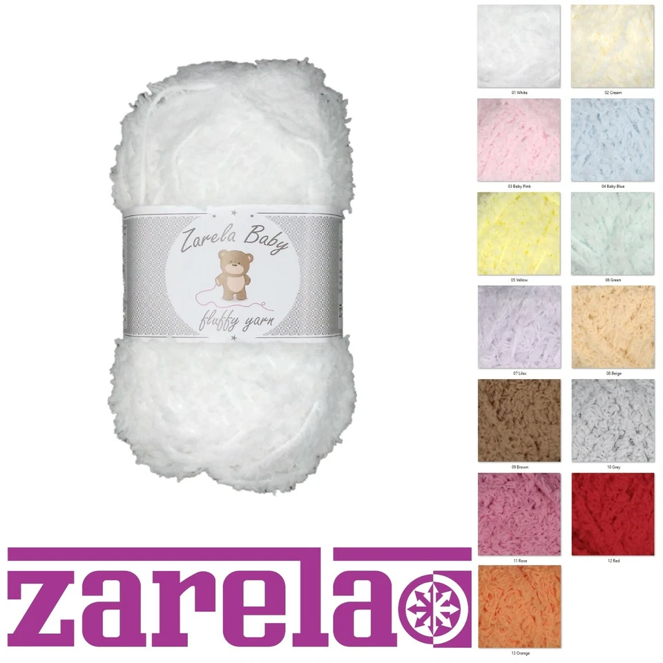 Zarela Baby Fluffy Wool Yarn 25g