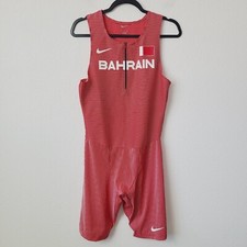 Nike Pro Elite Bahrain Team Issued Speedsuit CI6347-657 Size M Red