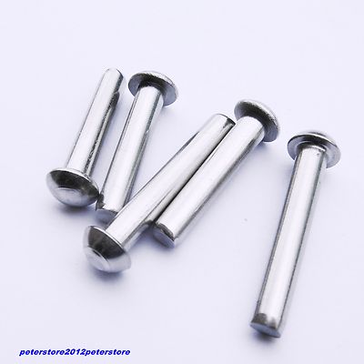 Halbrundnieten DIN 660 A2 Edelstahl V2A Niete Nieten 2mm 2,5mm 3mm 4mm 5mm 6mm