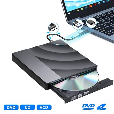 External DVD Drive,Type-C CD DVD RW Burner Drive CD-Brenner Optisches Laufwerk