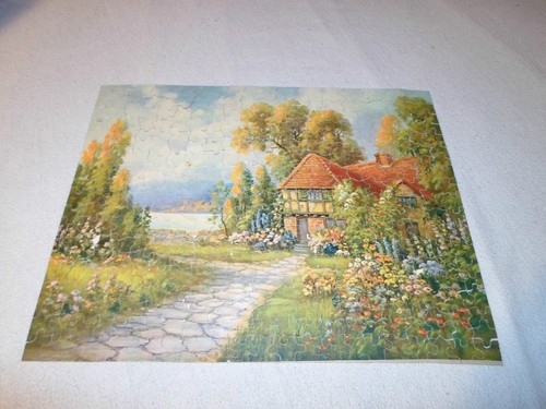 Complete Perfect Picture 400 Piece Puzzle Rustic Home & Garden Farm Lake Vintage - Picture 2 of 11