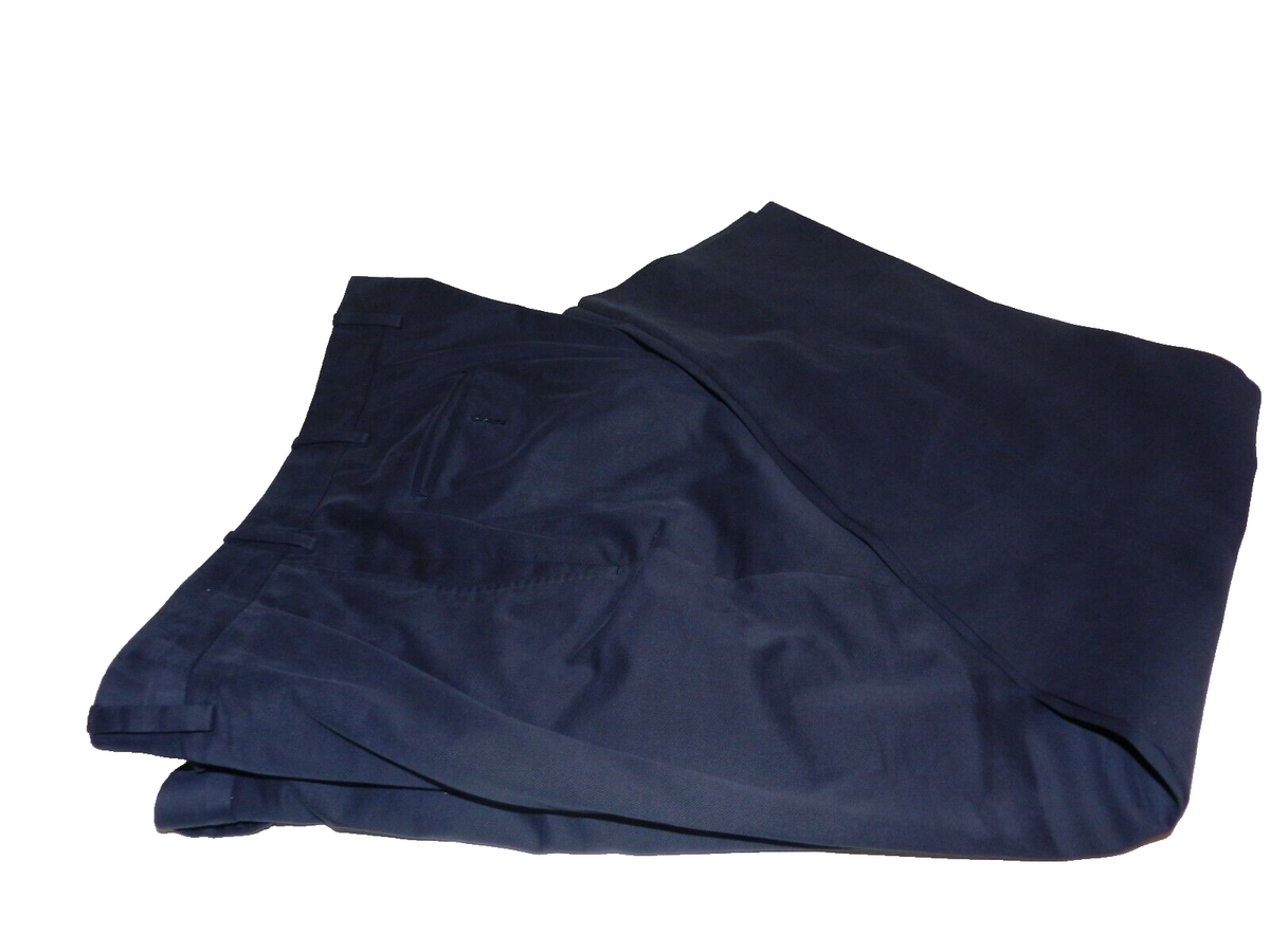 Ermenegildo Zegna Blue Cashco Cashmere/Cotton Trousers Size 56IT W