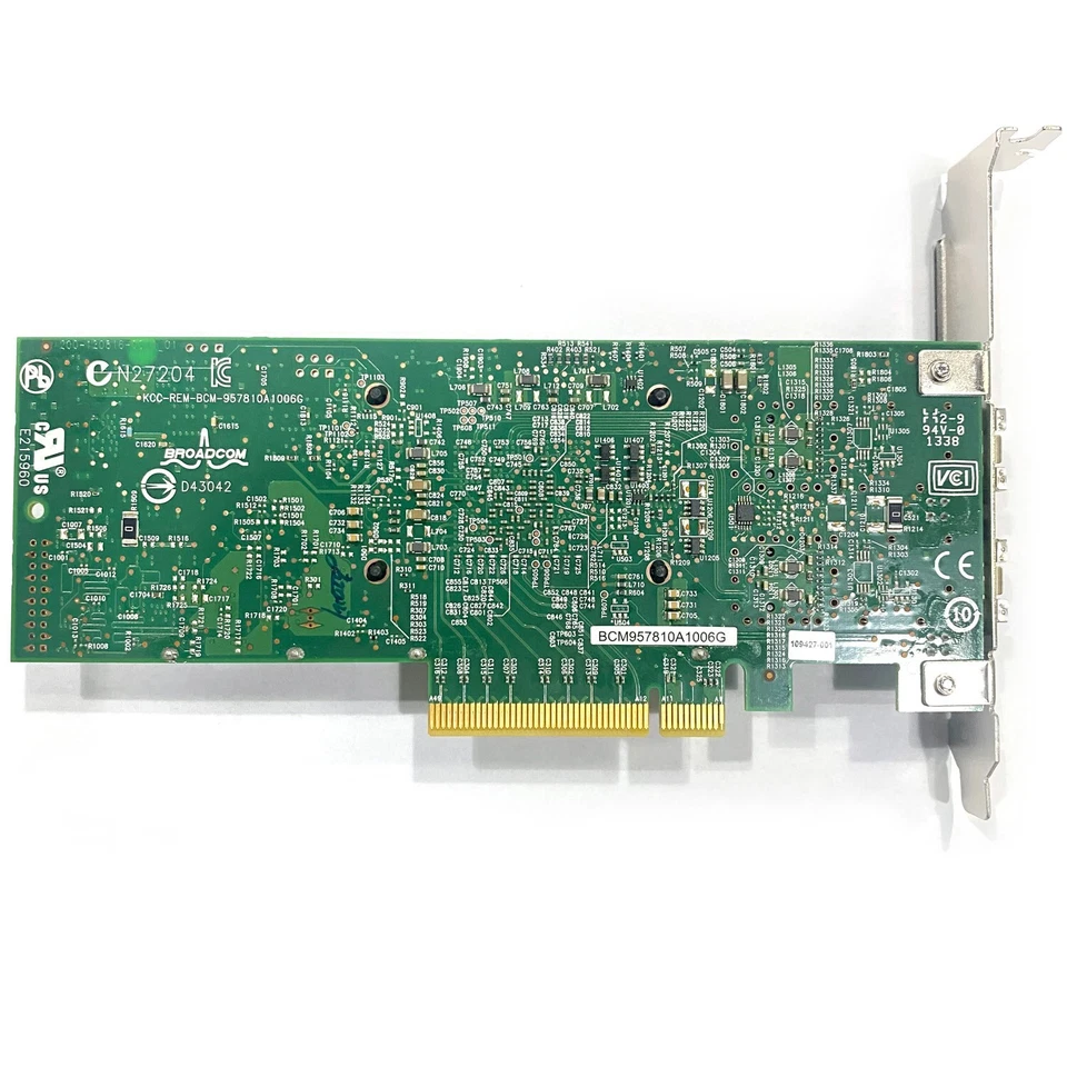For Broadcom BCM957810A1006G Dual Port 10GbE SFP+ BCM57810S PCIe x8 Ethernet - Image 4 of 4