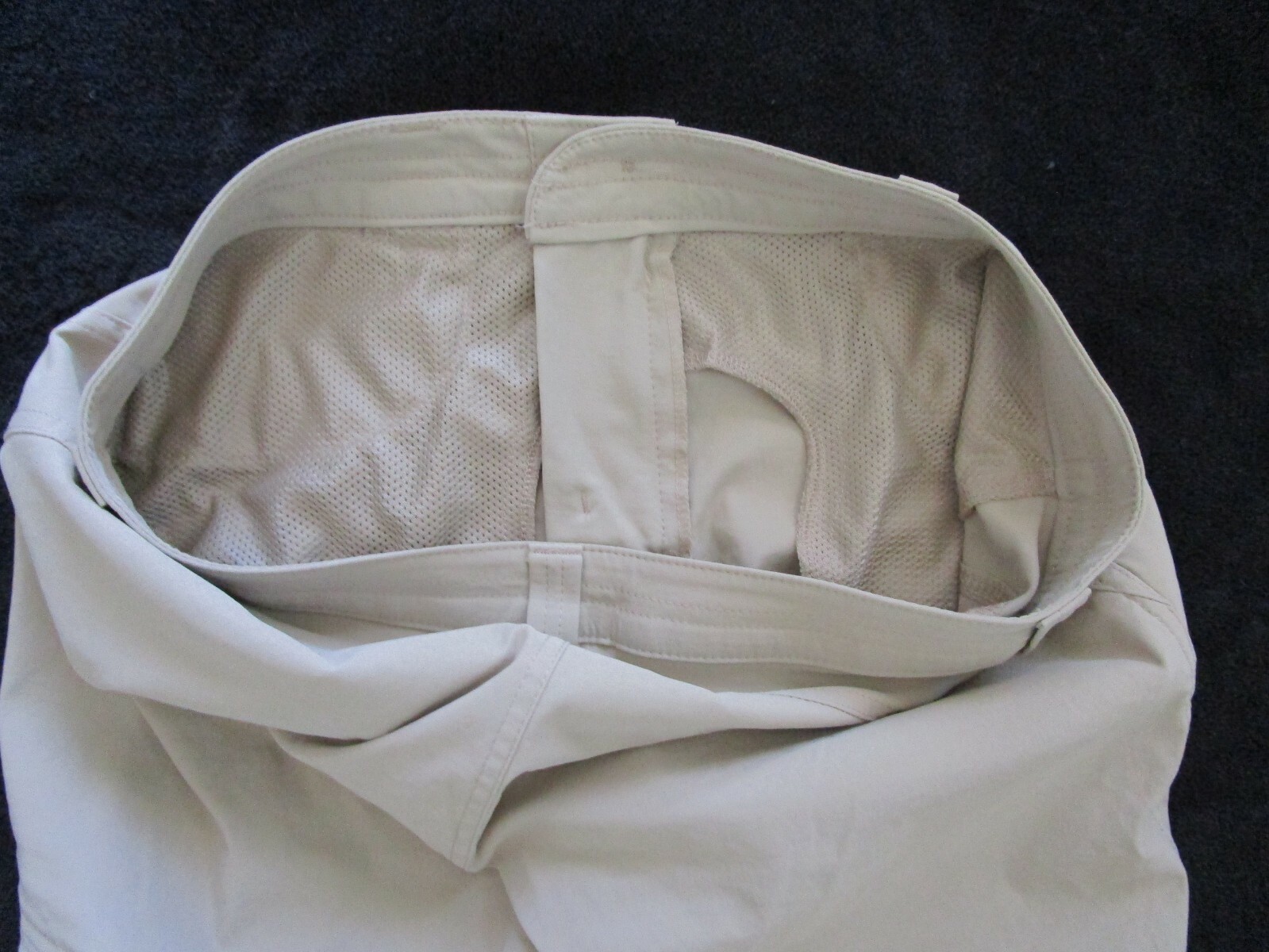 Women's EDDIE BAUER Capri Pant Nylon Stretch Khaki Ac… Gem