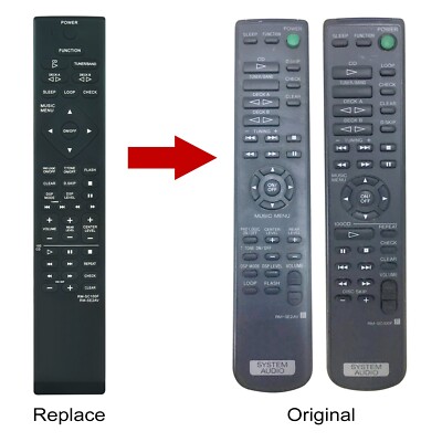 RM-SC100F Replace Remote Control Fit For Sony MHC-771 MHC-881 MHC-D6 MHC-D7