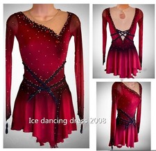 ice figure skating competition dress Gymnastics costume dance Dress dyeing