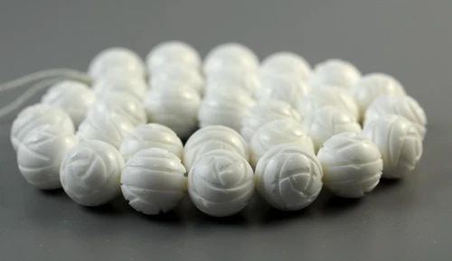 12MM WHITE SHELL GEMSTONE GRADE AA CARVED FLOWER ROSE LOOSE BEADS 7.5inch - Picture 4 of 4