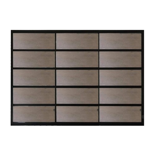 Magnetic Garage Door Window Decals - Decorative Black Faux Windows For Two-Car Garage Doors