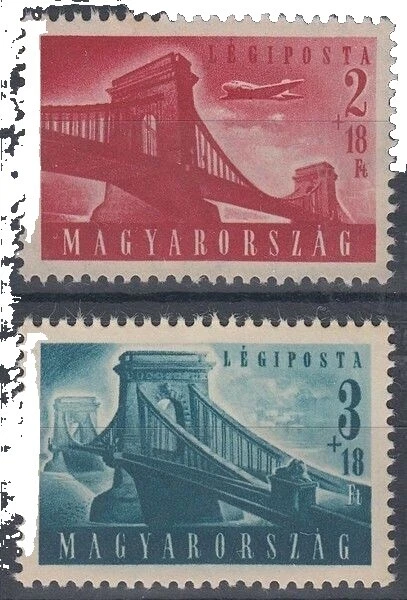 Architecture Hungarian Multiple Stamps