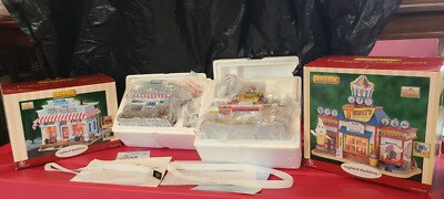 Lemax Twirly's Soft Serve & Suzy's Ice Cream Harvest Crossing Village (2) Lot