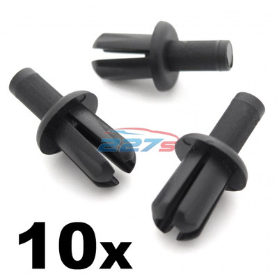 10x Freelander Wheel Arch Lining Clips / Splashguard Clips, 8mm Rivets ...