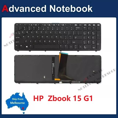 Tastiera UK Retroilluminata Per HP ZBook 15 G1/G2 E 17 G1/G2 – QWERTY, Cornice Nera