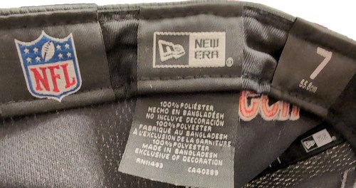 Chicago BEARS New Era Cap Crucial Catch 59FIFTY FITTED 7 Charcoal Baseball Cap - Picture 6 of 6