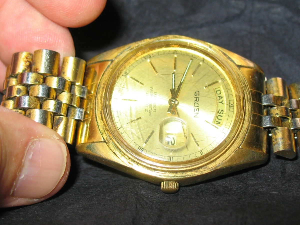 Precision by gruen mens hotsell wrist watch