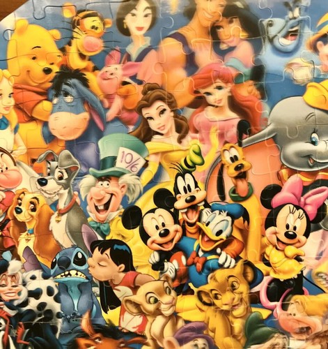 Disney Circle of Friends 150 Piece Lenticular Jigsaw Puzzle 18" Round FREE SHIPP - Picture 9 of 17