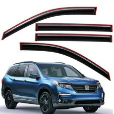 For 2016-2022 Honda Pilot In-Channel Style Window Visor Side Wind Deflector Vent