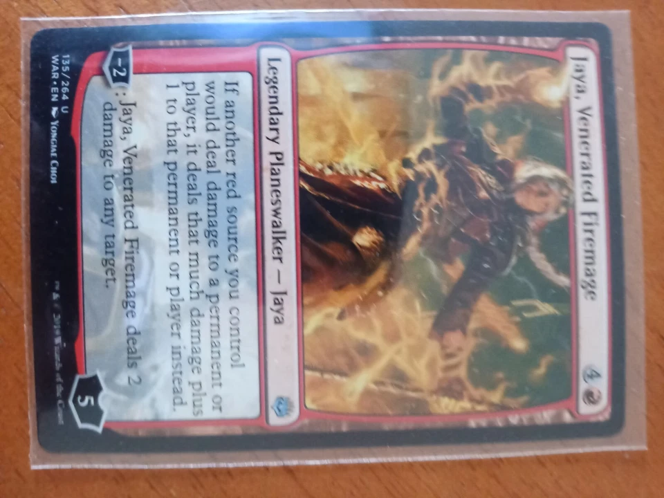 Jaya Venerated Firemage Magic The Gathering War Of The Spark 135 Planeswalker - Image 2 of 2