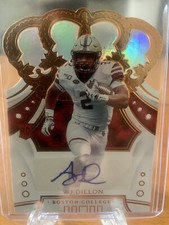 AJ DILLON Rookie 2020 CHRONICLES DRAFT PICKS CROWN ROYALE DIE CUT AUTO RC #79