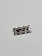 H&R Block Employee Award Lapel Pin Tax Preparation Sterling Silver Small Size