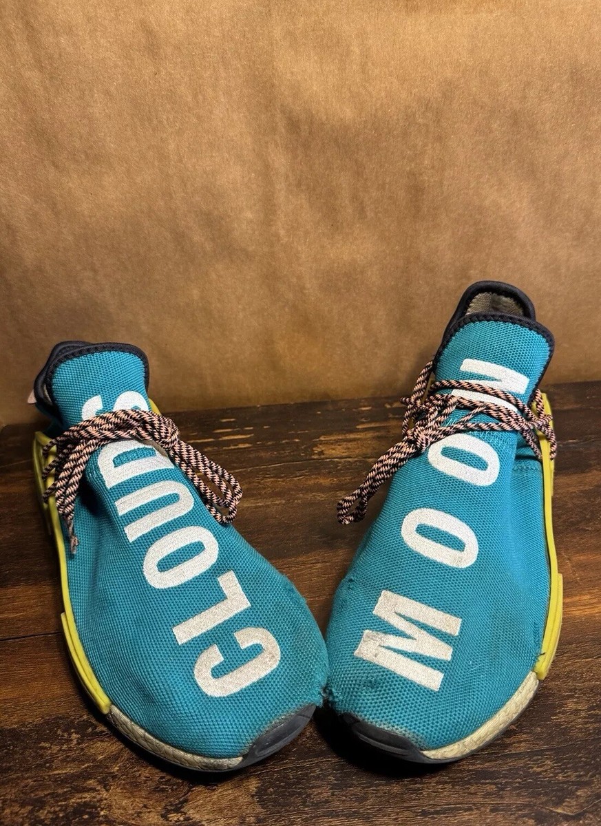 Adidas NMD Human Race Trail Pharrell Williams Sun Glow Teal AC7188 Men’s Sz 