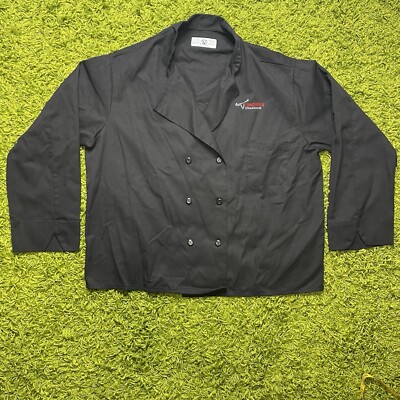 Longhorn Steakhouse Chef Coat Jacket Cook Employee Uniform Work Men's 54  2XL XXL