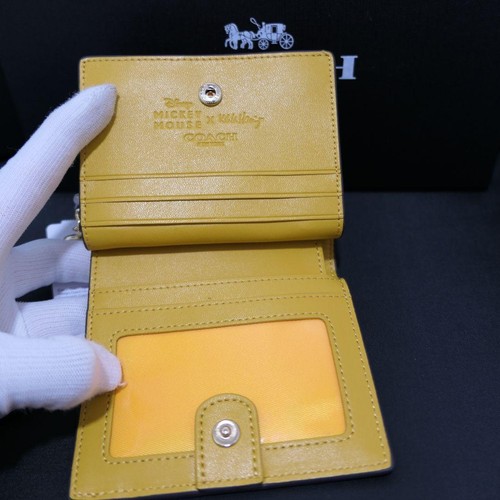 NEW Coach Mickey Mouse Keith Haring Snap Wallet C7433 - Picture 3 of 5