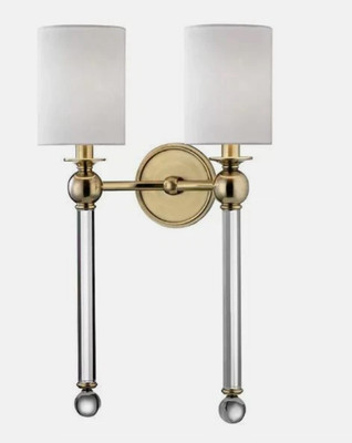 Hudson Valley Lighting 6032-AGB Aged Brass Gordon 2-Light 21'' Tall Wall Sconce